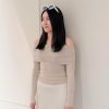 Esme Off Shoulder Top Beige